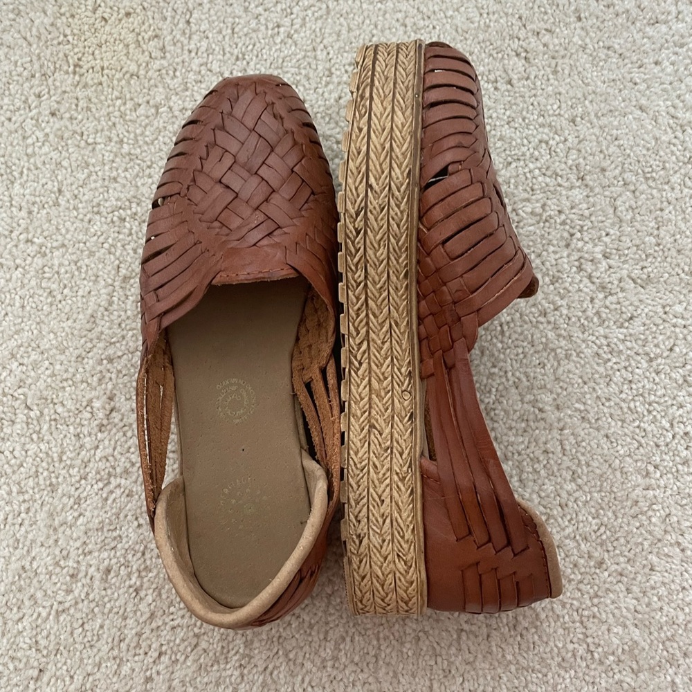 Brand New Ethnic Heritage platform espadrille huaraches